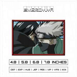 KAKASHI AND ITACHI X NARUTO Embroidery Design - machine embroidery design file