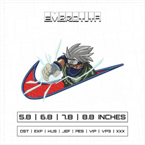 KAKASHI X NARUTO Embroidery Design - machine embroidery design file