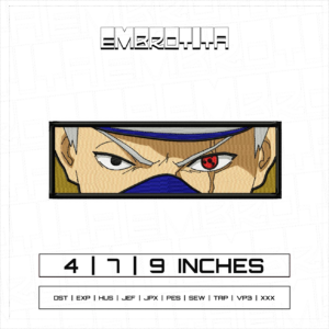 KAKASHI EYES X NARUTO Embroidery Design - machine embroidery design file