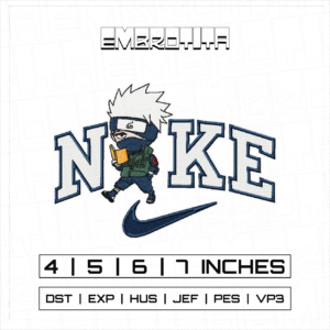KAKASHI NIKE X NARUTO Embroidery Design - machine embroidery design file