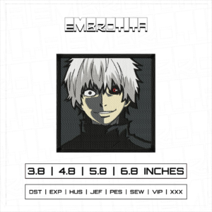 KANEKI KEN X TOKYO GHOUL 2 Embroidery Design - machine embroidery design file