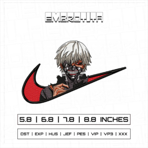 KEN KANEKI X TOKYO GHOUL Embroidery Design - machine embroidery design file