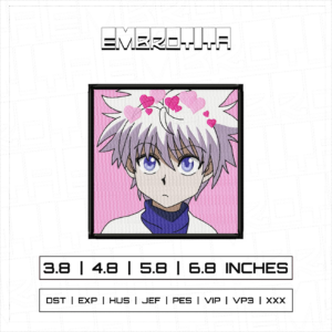 KILLUA ZOLDYCK X HUNTER X HUNTER 3 Embroidery Design - machine embroidery design file