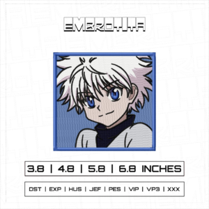 KILLUA X HUNTER X HUNTER 2 Embroidery Design - machine embroidery design file
