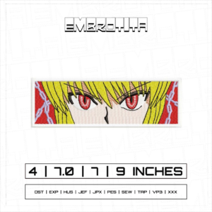 KURAPIKA EYES X HUNTER X HUNTER Embroidery Design - machine embroidery design file