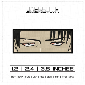 LEVI X ATTACK ON TITAN 3 Embroidery Design - machine embroidery design file