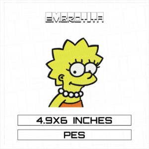 LISA SIMPSON X THE SIMPSONS 2 Embroidery Design - machine embroidery design file