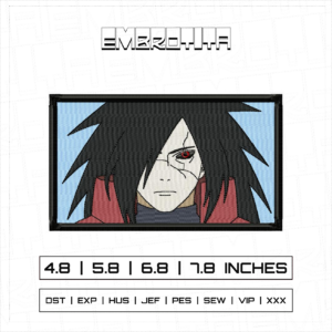 MADARA UCHIHA Embroidery Design - machine embroidery design file