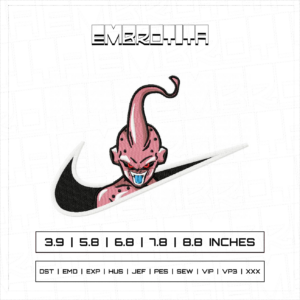 MAJIN BUU Embroidery Design - machine embroidery design file