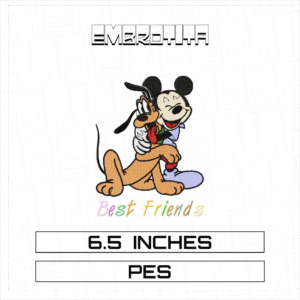 MICKEYPLUTO Embroidery Design - machine embroidery design file