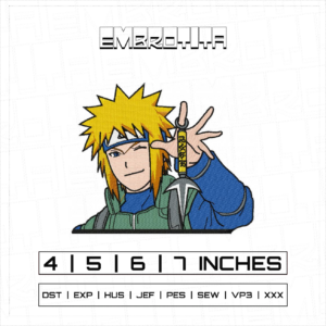 MINATO UZUMAKI 4 Embroidery Design - machine embroidery design file