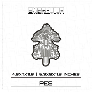 MONOBAIKER 2 Embroidery Design - machine embroidery design file