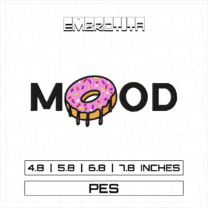 MOOD DONUT Embroidery Design - machine embroidery design file