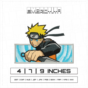 NARUTO 6 Embroidery Design - machine embroidery design file