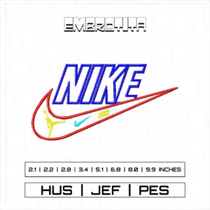 NIKE 7 Embroidery Design - machine embroidery design file