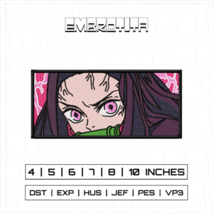 NEZUKO CHAN X DEMON SLAYER Embroidery Design - machine embroidery design file