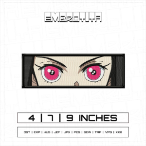 NEZUKO EYES X DEMON SLAYER Embroidery Design - machine embroidery design file