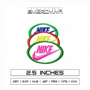 NIKE 2 Embroidery Design - machine embroidery design file