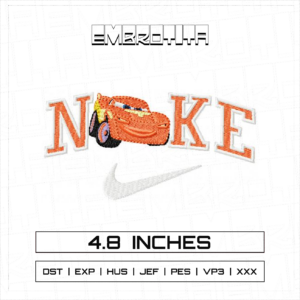 NIKE CARRO Embroidery Design - machine embroidery design file