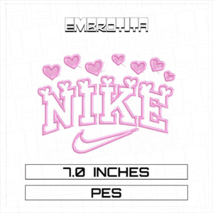 NIKE CORAZÓN Embroidery Design - machine embroidery design file