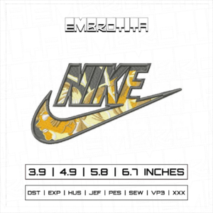 NIKE DEMONSLAYER Embroidery Design - machine embroidery design file
