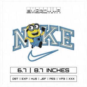 NIKE MINION Embroidery Design - machine embroidery design file