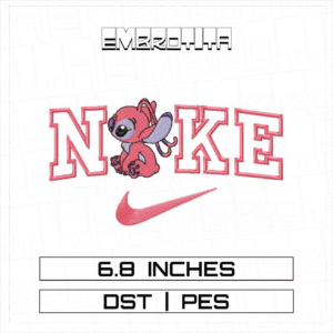NIKE STITCH PINK Embroidery Design - machine embroidery design file