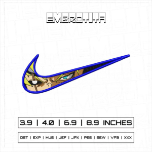 NIKE X BORUTO MEDIUM Embroidery Design - machine embroidery design file