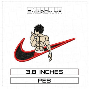 NIKE X BAKI Embroidery Design - machine embroidery design file