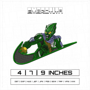 NIKE X GREEN GOBLIN Embroidery Design - machine embroidery design file