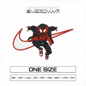 NIKE X SPIDERMAN X MARVEL Embroidery Design - machine embroidery design file