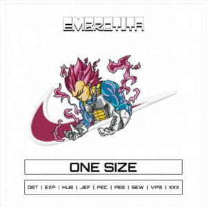 NIKE X VEGETA ULTRA 7 8 X DRAGON BALL Embroidery Design - machine embroidery design file