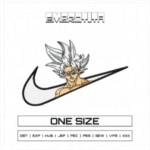 NIKEXGOKU X DRAGON BALL Embroidery Design - machine embroidery design file