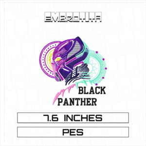 PANTERA NEGRA Embroidery Design - machine embroidery design file