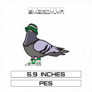 PIGEON Embroidery Design - machine embroidery design file