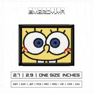 PORTRAIT SPONGEBOB Embroidery Design - machine embroidery design file