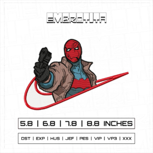 RED HOOD Embroidery Design - machine embroidery design file