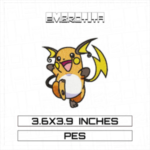 RAICHU 2 Embroidery Design - machine embroidery design file