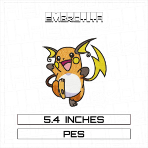 RAICHU Embroidery Design - machine embroidery design file