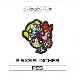 POWERPUFF GIRLS Embroidery Design - machine embroidery design file