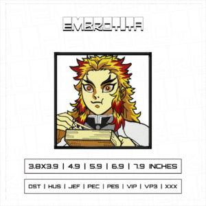 RENGOKU EAT X DRAGON BALL Embroidery Design - machine embroidery design file