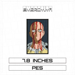 SAITAMA BLOOD X ONE PUNCH MAN Embroidery Design - machine embroidery design file