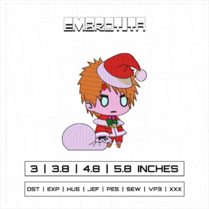 SANTA GAARA Embroidery Design - machine embroidery design file