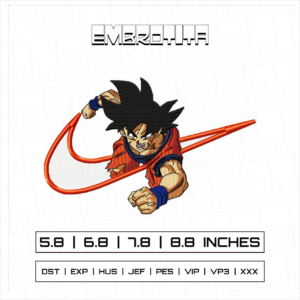 SAN GOKU X DRAGON BALL Embroidery Design - machine embroidery design file