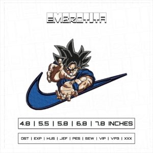 SAN GOKU X DRAGON BALL 2 Embroidery Design - machine embroidery design file