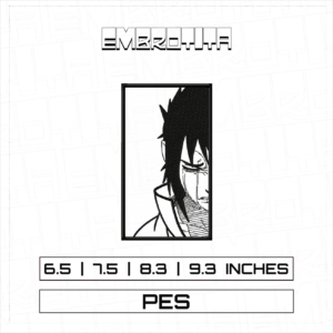 SASUKE 9'8 X NARUTO Embroidery Design - machine embroidery design file