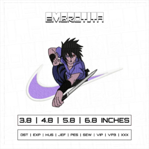 SASUKE X NARUTO 2 Embroidery Design - machine embroidery design file