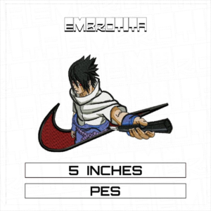 SASUKE NIKE 7X X NARUTO Embroidery Design - machine embroidery design file