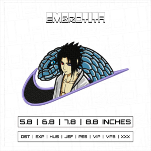 SASUKE X NARUTO 3 Embroidery Design - machine embroidery design file