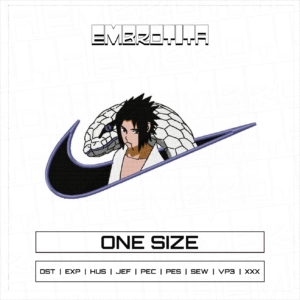SASUKE X NARUTO 7 Embroidery Design - machine embroidery design file